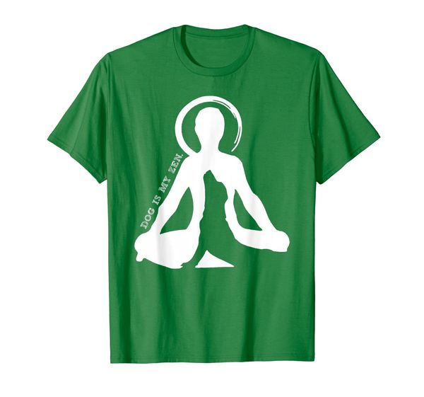dog is my zen dog t-shirt, White;black