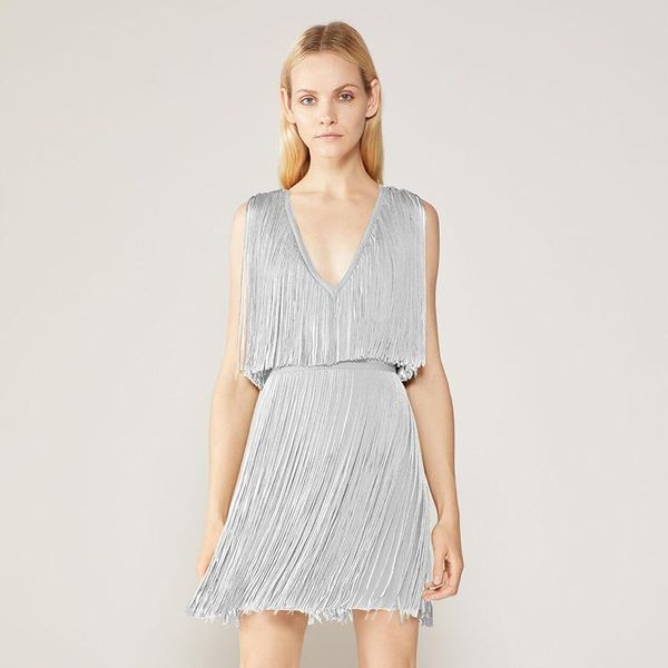 casual dresses high street est 2021 designer fashion v- neck tassel bandage dress, Black;gray
casual dresses high street est 2021 designer fashion v- neck tassel bandage dress, Black;gray
