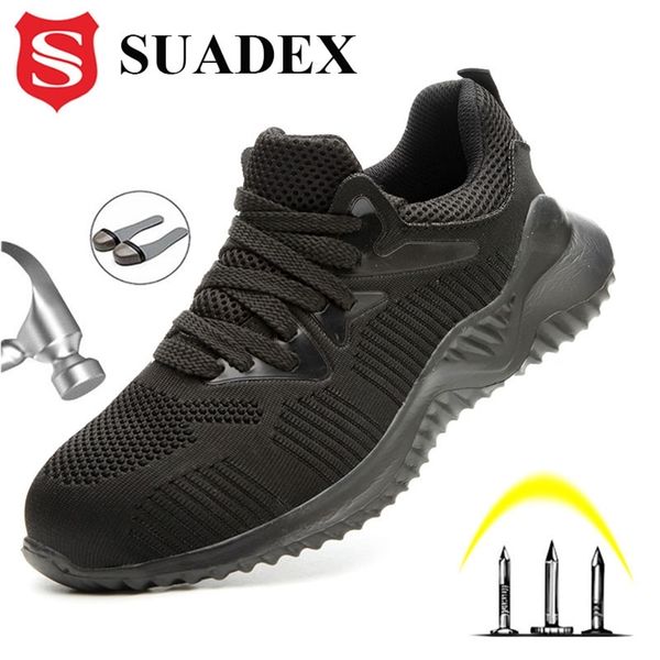 suadex men safety work shoes boots male autumn steel toe anti-smashing protective construction sneakers 211023, Black
suadex men safety work shoes boots male autumn steel toe anti-smashing protective construction sneakers 211023, Black