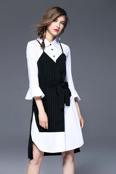 shirt dress female 2021 korean spring midi black white asymmetrical dresses for women autumn clothing robe 97089 casual, Black;gray
shirt dress female 2021 korean spring midi black white asymmetrical dresses for women autumn clothing robe 97089 casual, Black;gray