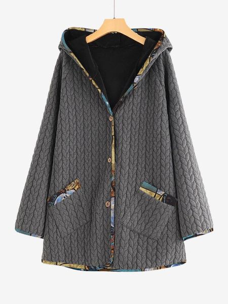 donsignet women jacket casual hooded single breasted loose plus size long sleeve medium length patchwork women's jacket xl-5xl, Black;brown
donsignet women jacket casual hooded single breasted loose plus size long sleeve medium length patchwork women's jacket xl-5xl, Black;brown
