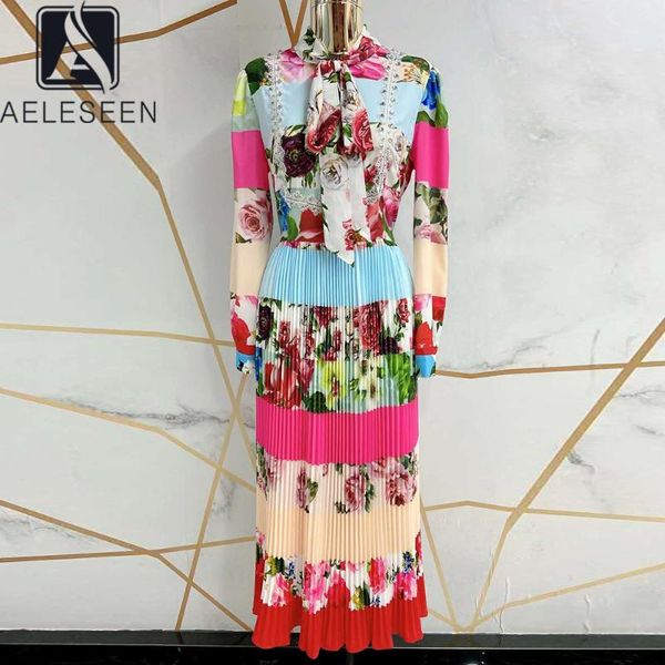 casual dresses aeleseen runway fashion women dress spring autumn arrival colorful flower print bow lace beading long pleated, Black;gray
casual dresses aeleseen runway fashion women dress spring autumn arrival colorful flower print bow lace beading long pleated, Black;gray