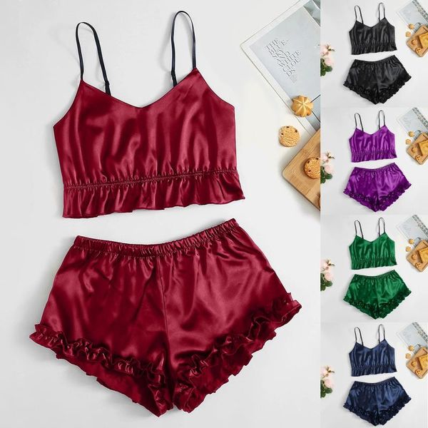 bustiers & corsets lace folded silk lingerie underwear sleepwear set ladies fashion v-neck sleeveless pajamas shorts satin corset mujer, Black;white
bustiers & corsets lace folded silk lingerie underwear sleepwear set ladies fashion v-neck sleeveless pajamas shorts satin corset mujer, Black;white