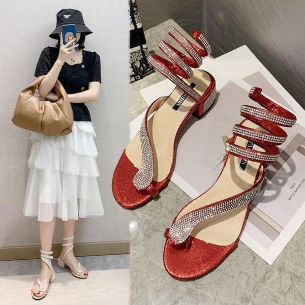 sandals women's diamond square heel summer shoes snake wrap clip toe high heels women fashion lady shoe sandalias mujer, Black
sandals women's diamond square heel summer shoes snake wrap clip toe high heels women fashion lady shoe sandalias mujer, Black