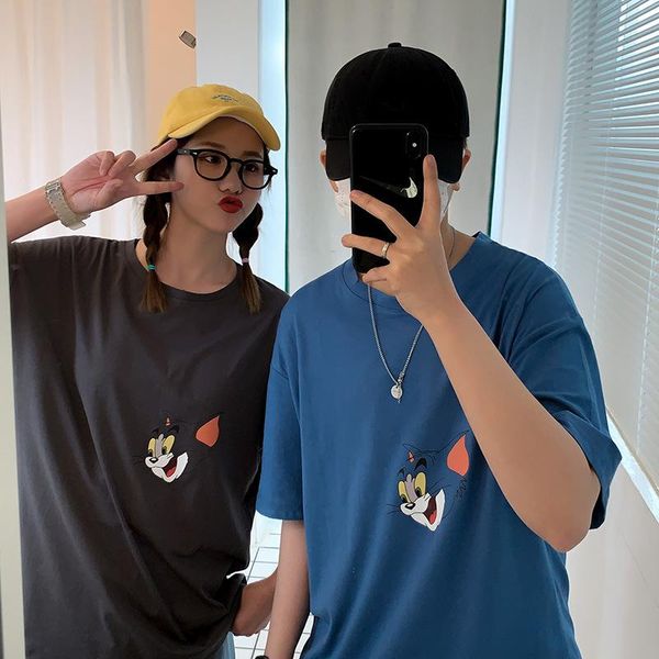 men's t-shirts 2021 summer cartoon cat and mouse printed short-sleeved t-shirt anime shirt t shirts kawaii clothing customized products, White;black
men's t-shirts 2021 summer cartoon cat and mouse printed short-sleeved t-shirt anime shirt t shirts kawaii clothing customized products, White;black