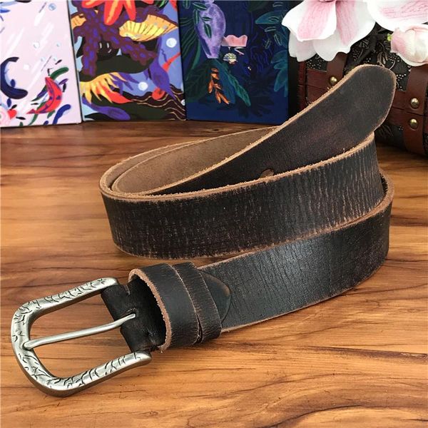 belts vintage genuine leather belt men metal pin buckle long waist jeans for ceinture homme riem cinto mbt0046, Black;brown
belts vintage genuine leather belt men metal pin buckle long waist jeans for ceinture homme riem cinto mbt0046, Black;brown