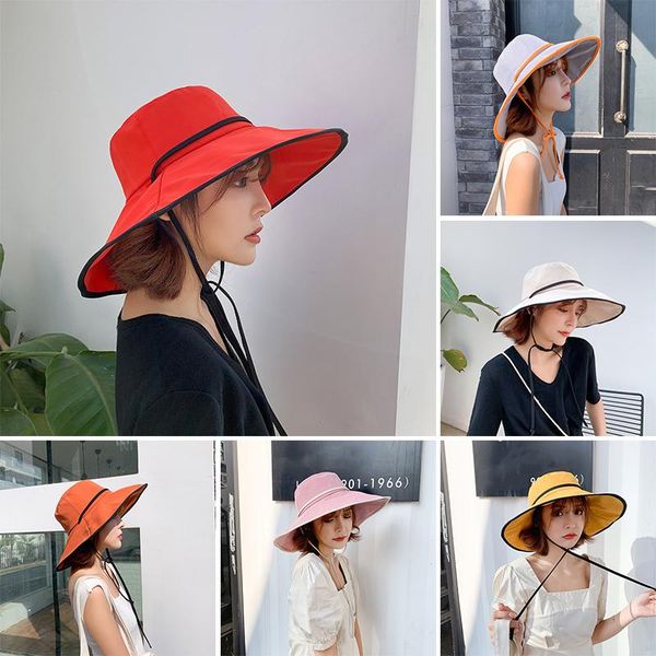 wide brim hats women's bucket hat fashion summer anti-uv sun for female beach fishing hunting panama visor fisherman, Blue;gray
wide brim hats women's bucket hat fashion summer anti-uv sun for female beach fishing hunting panama visor fisherman, Blue;gray