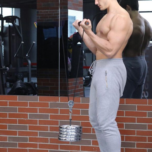 fitness pulley cable system diy loading pin lifting triceps rope machine workout adjustable length home gym sport equipment accessories
fitness pulley cable system diy loading pin lifting triceps rope machine workout adjustable length home gym sport equipment accessories