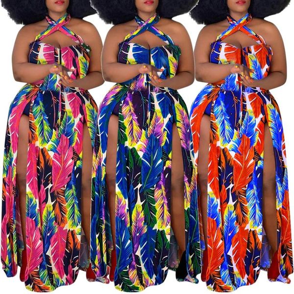 casual dresses women's plus size halter neck floral print split party maxi dress summer beach bohemian sundress vestidos d9#, Black;gray
casual dresses women's plus size halter neck floral print split party maxi dress summer beach bohemian sundress vestidos d9#, Black;gray