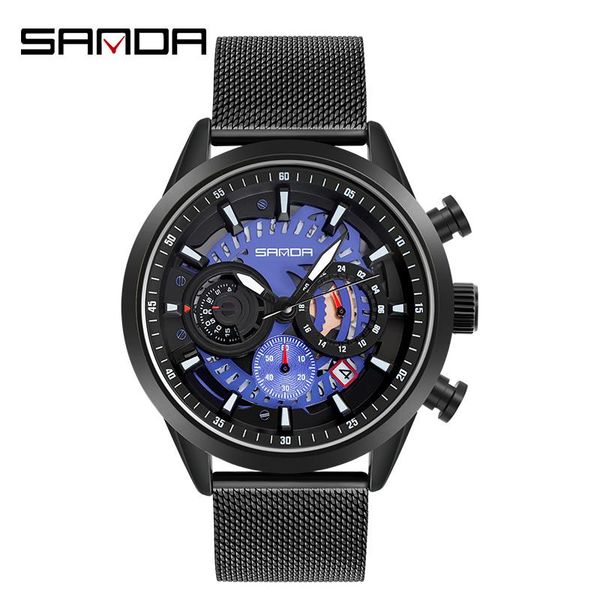 wristwatches sanda luxury mens watches waterproof calendar watch stainless steel quartz casual wristwatch mesh strap sport 2021, Slivery;brown
wristwatches sanda luxury mens watches waterproof calendar watch stainless steel quartz casual wristwatch mesh strap sport 2021, Slivery;brown
