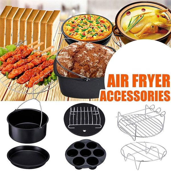 air fryers fryer accessories set baking basket pizza plate grill pot kitchen cooking tool 7/8/9 inch deep parts
air fryers fryer accessories set baking basket pizza plate grill pot kitchen cooking tool 7/8/9 inch deep parts