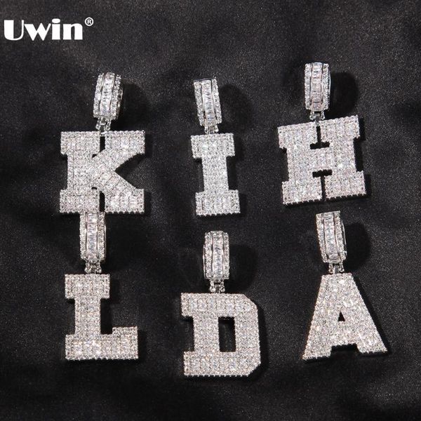 pendant necklaces uwin baguette letter necklace with tennis chain cz intial charms punk style hip hop for drop, Silver
pendant necklaces uwin baguette letter necklace with tennis chain cz intial charms punk style hip hop for drop, Silver