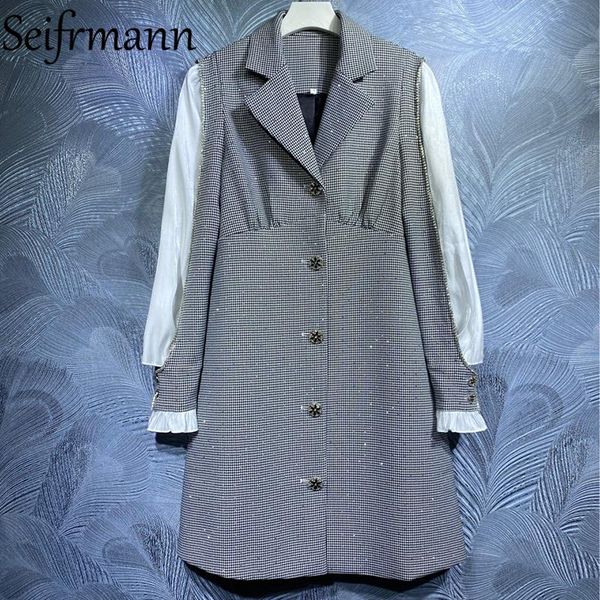 casual dresses seifrmann 2021 autumn women fashion runway party midi dress lantern sleeve ruffles single breasted high waist print, Black;gray
casual dresses seifrmann 2021 autumn women fashion runway party midi dress lantern sleeve ruffles single breasted high waist print, Black;gray