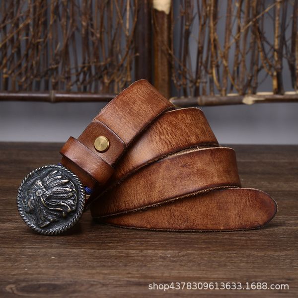 washed-out vintage distressed frosted board brass mens leather smooth buckle trendy fashion first layer cowhide pants belt no. 2, Black;brown
washed-out vintage distressed frosted board brass mens leather smooth buckle trendy fashion first layer cowhide pants belt no. 2, Black;brown