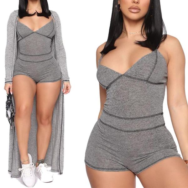 women sleeveless playsuit v-neck romper skinny ladies womens jumpsuit summer solid color for women's jumpsuits & rompers, Black;white
women sleeveless playsuit v-neck romper skinny ladies womens jumpsuit summer solid color for women's jumpsuits & rompers, Black;white