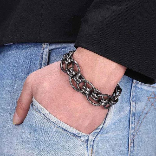 charm bracelets men stainless steel bracelet chain vintage jewelry punk hip hop bangle party gift gs0065, Golden;silver
charm bracelets men stainless steel bracelet chain vintage jewelry punk hip hop bangle party gift gs0065, Golden;silver