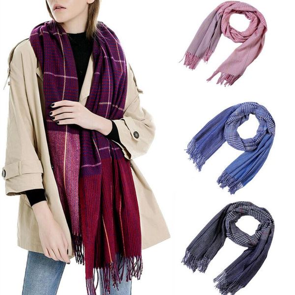 scarves lady 1pc warm fashion women blanket oversized tartan scarf wrap shawl plaid cozy, Blue;gray
scarves lady 1pc warm fashion women blanket oversized tartan scarf wrap shawl plaid cozy, Blue;gray
