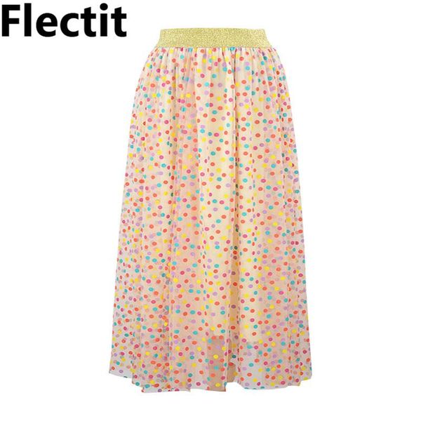 skirts flectit spring summer 2021 cute multi color polka dot skirt with gold waistband layered gauze tulle long women saia *, Black
skirts flectit spring summer 2021 cute multi color polka dot skirt with gold waistband layered gauze tulle long women saia *, Black