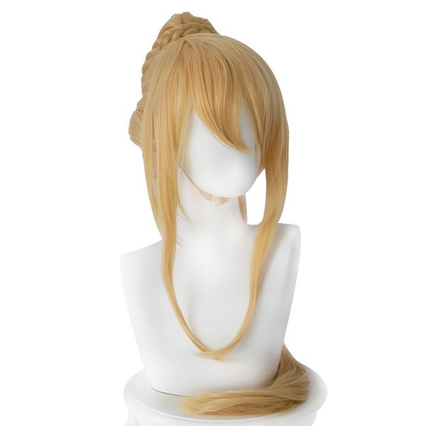fate/grand order servant lancer arturia pendragon cosplay wig fgo golden braid style ponytail hair peluca anime costume play wig, Black
fate/grand order servant lancer arturia pendragon cosplay wig fgo golden braid style ponytail hair peluca anime costume play wig, Black