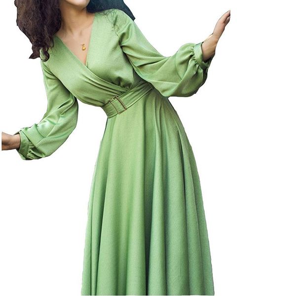 matcha avocado green dress feminine temperament waist was thinner 2021 spring autumn women long nbh12 casual dresses, Black;gray
matcha avocado green dress feminine temperament waist was thinner 2021 spring autumn women long nbh12 casual dresses, Black;gray