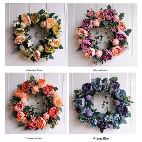 decorative flowers & wreaths artificial rose flower wreath hanging silk garland wedding home party door decor
decorative flowers & wreaths artificial rose flower wreath hanging silk garland wedding home party door decor