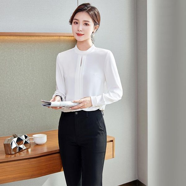 women's knits & tees high-end white chiffon business shirt design sense fashionable stylish commuter work clothes spring
women's knits & tees high-end white chiffon business shirt design sense fashionable stylish commuter work clothes spring