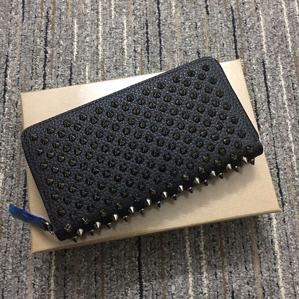 men long style purse wallets panelled spiked clutch women's patent leather mixed color rivets bag clutches ladypurses with spikes box+d, Red;black
men long style purse wallets panelled spiked clutch women's patent leather mixed color rivets bag clutches ladypurses with spikes box+d, Red;black