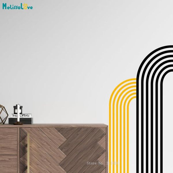 wall stickers custom two colors outline half arches geometric large simple line murals removable living room decor decals yt6156
wall stickers custom two colors outline half arches geometric large simple line murals removable living room decor decals yt6156