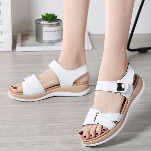 sandals women 2021 platform real leather ladies comfortable casual flats sandalias open toe beach shoes footwear chaussure femme, Black
sandals women 2021 platform real leather ladies comfortable casual flats sandalias open toe beach shoes footwear chaussure femme, Black