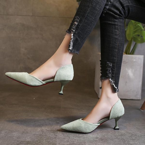 dress shoes ol office lady faux suede high heels woman pointed toe basic pumps women boat zapatos mujer u22-98, Black
dress shoes ol office lady faux suede high heels woman pointed toe basic pumps women boat zapatos mujer u22-98, Black
