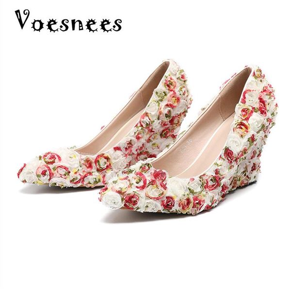 rose flower lace female wedding shoes 2021 wedges high heel 8cm handmade bridal princess pumps platform women dress, Black
rose flower lace female wedding shoes 2021 wedges high heel 8cm handmade bridal princess pumps platform women dress, Black