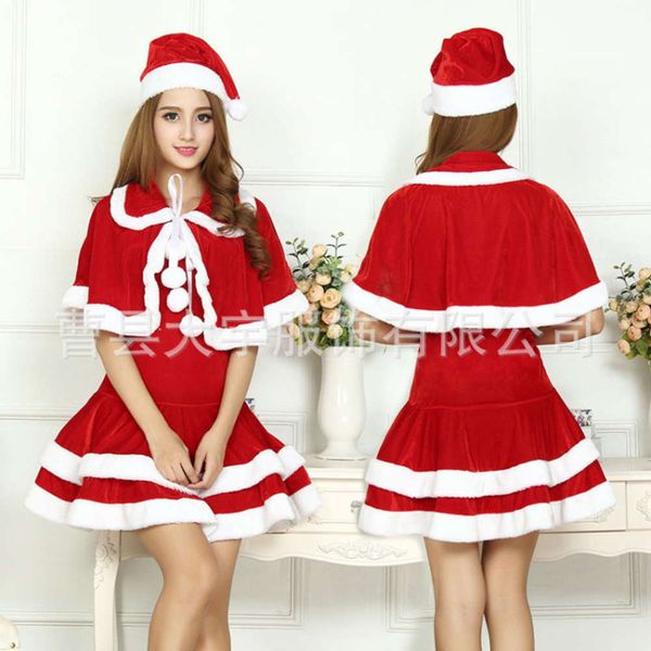 performance christmas female dance, Black;red