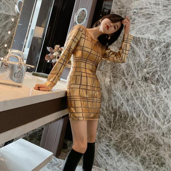 casual dresses autumn winter woman long sleeve empire gold sequin dress ladies sheath for women party contrast mini wrap club, Black;gray
casual dresses autumn winter woman long sleeve empire gold sequin dress ladies sheath for women party contrast mini wrap club, Black;gray