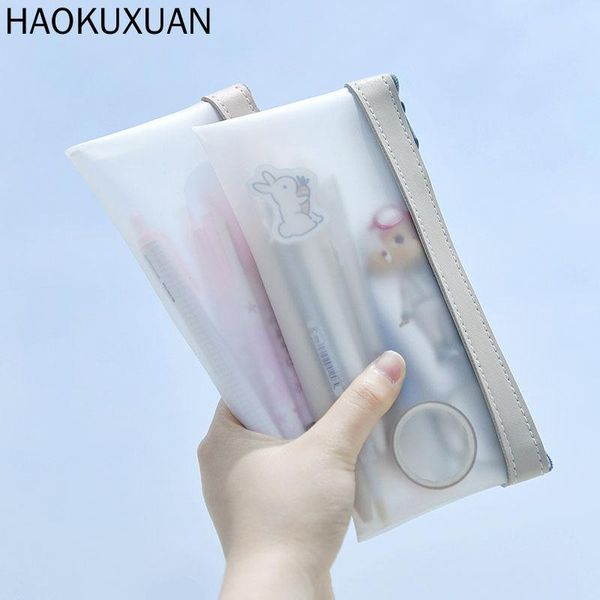 pencil bags transparent leather korean fashion ins bag pouches stationery organizer case pen school
pencil bags transparent leather korean fashion ins bag pouches stationery organizer case pen school