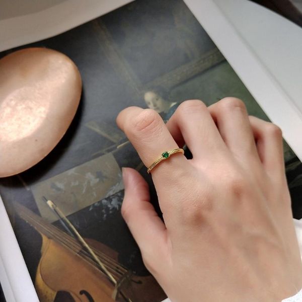 cluster rings authentic s925 sterling silver fine jewelry green zirconia finger ring adjustable women's punk j254, Golden;silver
cluster rings authentic s925 sterling silver fine jewelry green zirconia finger ring adjustable women's punk j254, Golden;silver