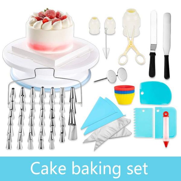 61/106pcs cake decorating kit supplies set baking tools piping tips pastry icing bags nozzles turntable bakery &
61/106pcs cake decorating kit supplies set baking tools piping tips pastry icing bags nozzles turntable bakery &