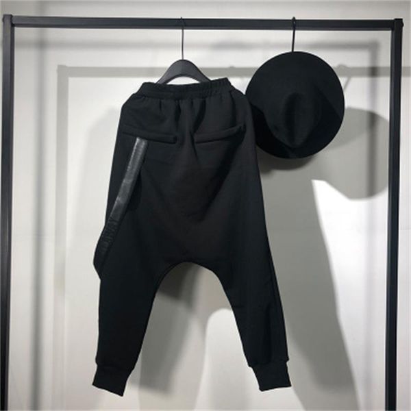men's pants autumn and winter men's fashion trend male youth pure color loose hanging hip hop big pocket harlan, Black
men's pants autumn and winter men's fashion trend male youth pure color loose hanging hip hop big pocket harlan, Black