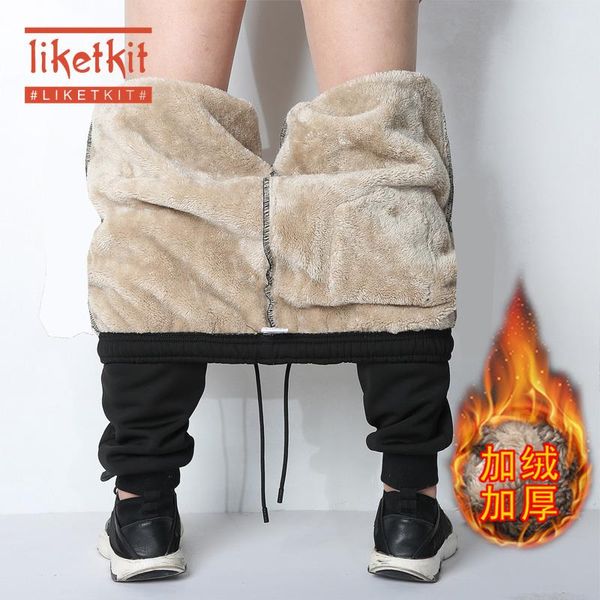 men's pants liketkit winter sweatpants 2021 solid lambwool thick harem fleece joggers male casual warm slim fit streetwear, Black
men's pants liketkit winter sweatpants 2021 solid lambwool thick harem fleece joggers male casual warm slim fit streetwear, Black