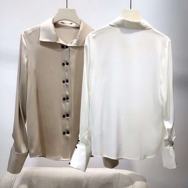 capris korean fashion shirts women turn-down collar color block buttons deco long sleeve white apricot blouses silk, Black;gray
capris korean fashion shirts women turn-down collar color block buttons deco long sleeve white apricot blouses silk, Black;gray