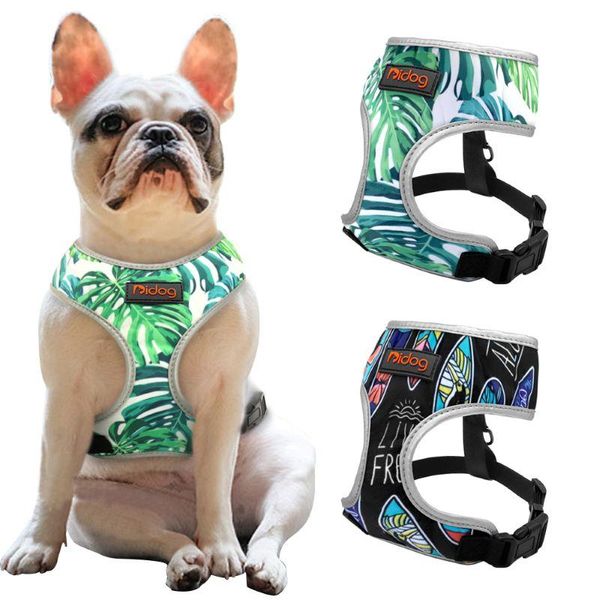 dog collars breathable french bulldog harness printed reflective dogs puppy small medium cats vest for pug walking training
dog collars breathable french bulldog harness printed reflective dogs puppy small medium cats vest for pug walking training