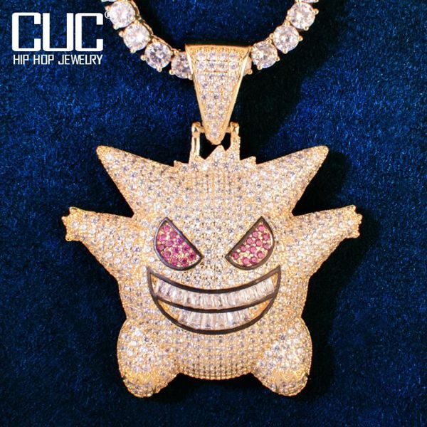 chains funny ghost cartoon pendant for men hip hop necklace chain micro pave zircon rock rapper jewelry, Silver
chains funny ghost cartoon pendant for men hip hop necklace chain micro pave zircon rock rapper jewelry, Silver
