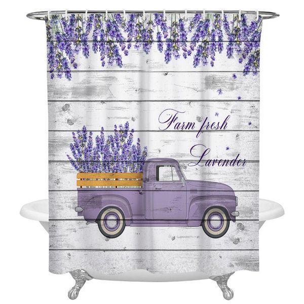 rural style truck lavender farm shower curtain polyester fabric waterproof curtains modern bathroom
rural style truck lavender farm shower curtain polyester fabric waterproof curtains modern bathroom