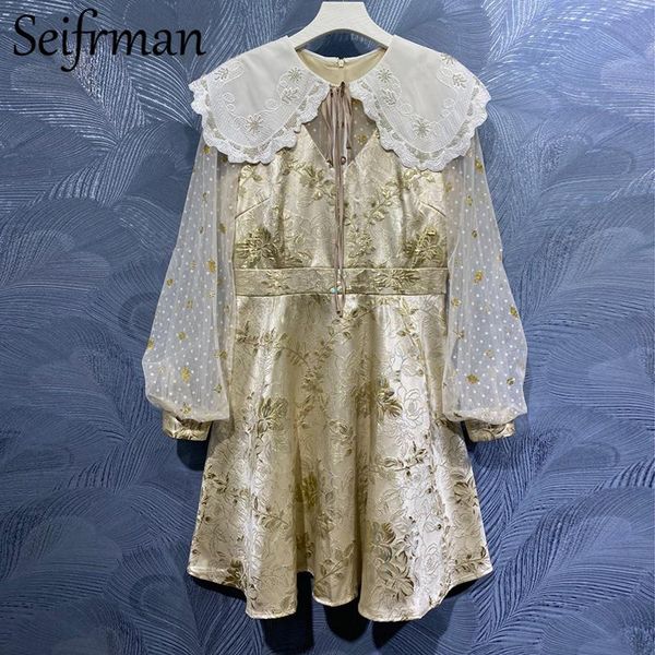 casual dresses seifrmann 2021 summer women fashion runway party midi dress lantern sleeve ruffles high waist elegant ladies a-line, Black;gray
casual dresses seifrmann 2021 summer women fashion runway party midi dress lantern sleeve ruffles high waist elegant ladies a-line, Black;gray