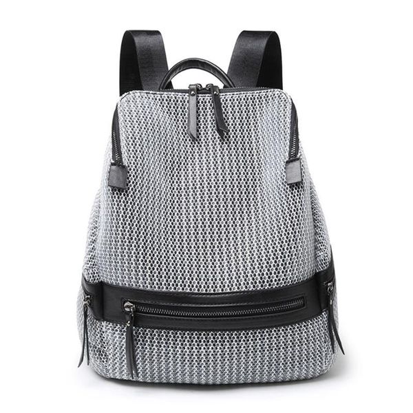 lightweight fashion air permeable grid women bag large travel backpack for lady feminina rucksack 16 bagpack 2021 mochila