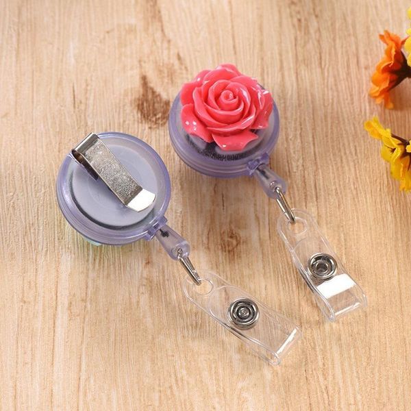 card holders flowers retractable badge reel holder clip women cute rose students id name badges, Brown;gray
card holders flowers retractable badge reel holder clip women cute rose students id name badges, Brown;gray