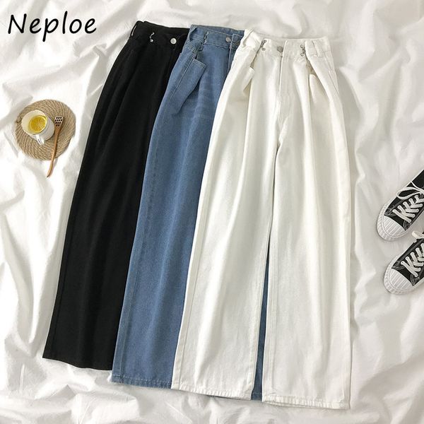 neploe high waist hip straight pants women button design solid trousers feminino spring summer outwear trousers 210510, Blue
neploe high waist hip straight pants women button design solid trousers feminino spring summer outwear trousers 210510, Blue