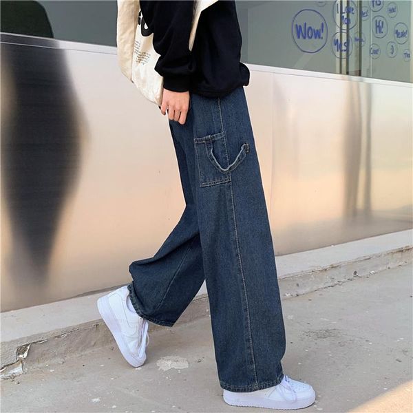 women's pants & capris large size high waist straight loose jeans for plump girls 2021 spring and autumn slimming draping floor wide le, Black;white
women's pants & capris large size high waist straight loose jeans for plump girls 2021 spring and autumn slimming draping floor wide le, Black;white