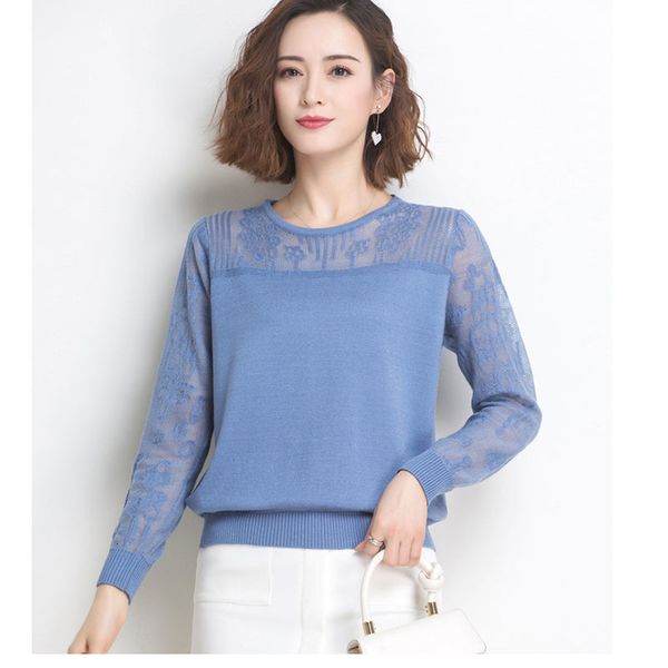 women's sweaters vintage lace mesh spring long casual sleeve dmxn, White;black
women's sweaters vintage lace mesh spring long casual sleeve dmxn, White;black