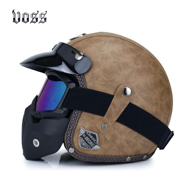 motorcycle helmets helmet retro leather open face 3 / 4 bicycle joba certification send two gifts
motorcycle helmets helmet retro leather open face 3 / 4 bicycle joba certification send two gifts