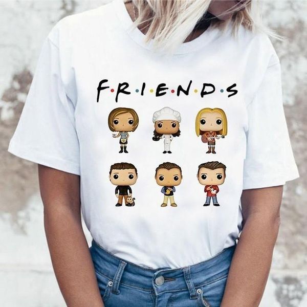 women's t-shirt harujuku kawaii friends tv tshirt women korean style fashion ulzzang 90s graphic show t shirt tees female, White
women's t-shirt harujuku kawaii friends tv tshirt women korean style fashion ulzzang 90s graphic show t shirt tees female, White